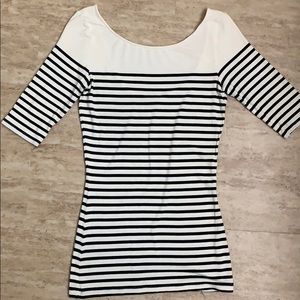 Club Monaco Stripped, Mid-length Sleeved Top